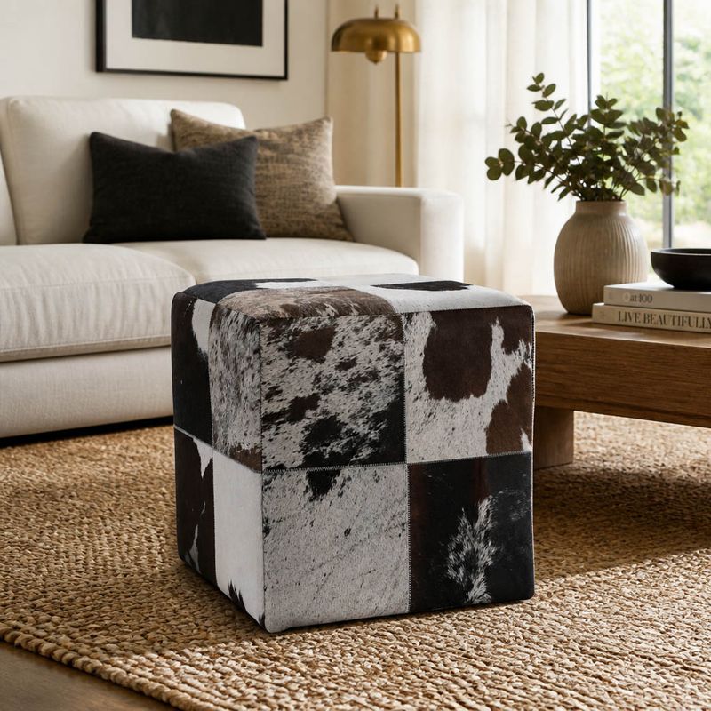 SPARROWSTONE WHITE OTTOMAN 19 (IN) - Imagen 2