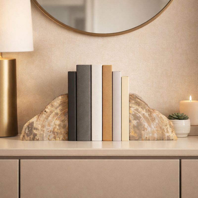 GORDENWELL SET OF 2 BROWN BOOKENDS 6 (IN) - Imagen 2