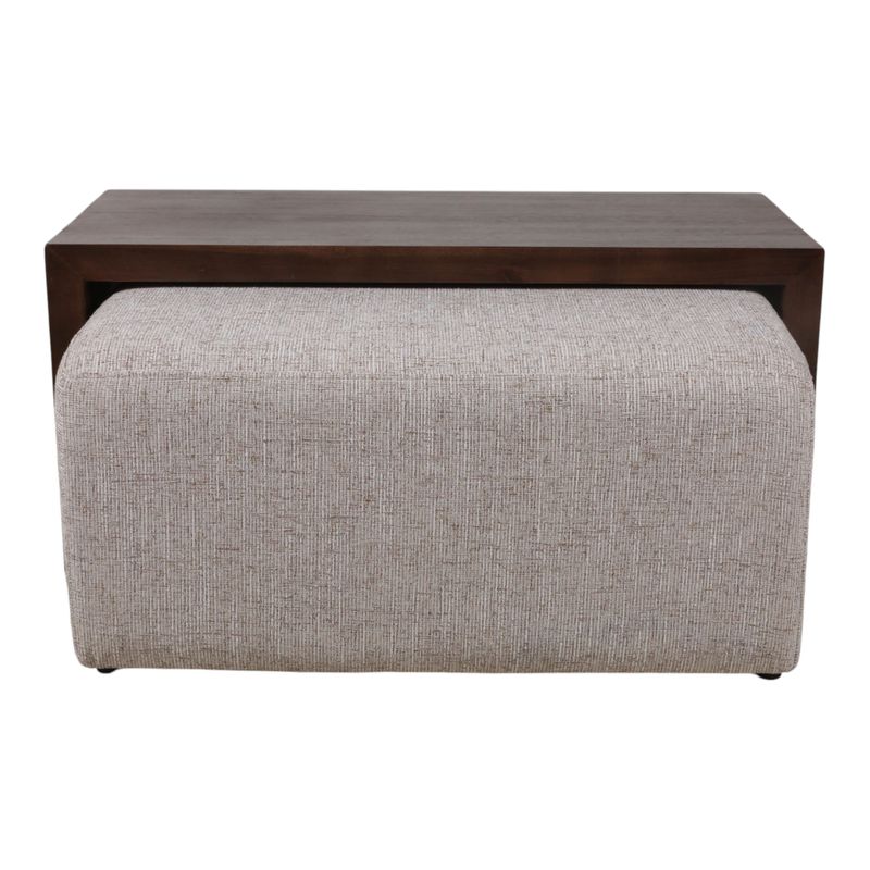 DRYDENFORD IVORY OTTOMAN 17 (IN) - Imagen 4