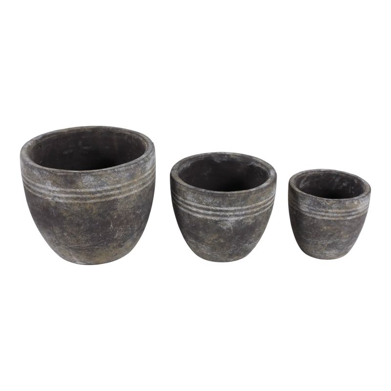 EDGEGATE SET OF 3 BROWN PLANTER 8 (IN) - Imagen 4