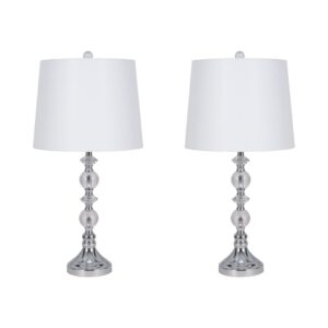 FARGOGATE SET OF 2 SILVER LAMPS 26 (IN)