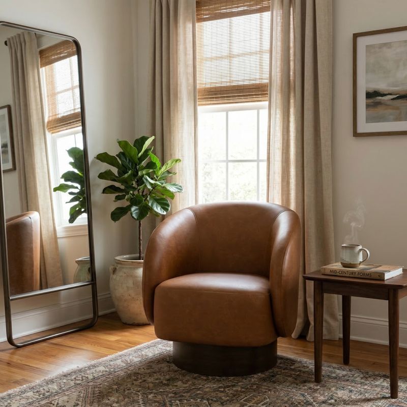 LEOWICK BROWN CHAIR 33 (IN) - Imagen 2