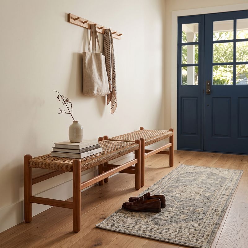 RAMONATON SET OF 2 TAN BENCHES 18 (IN) - Imagen 2
