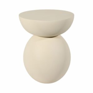 ASHMOOR WHITE TABLE 19 (IN)