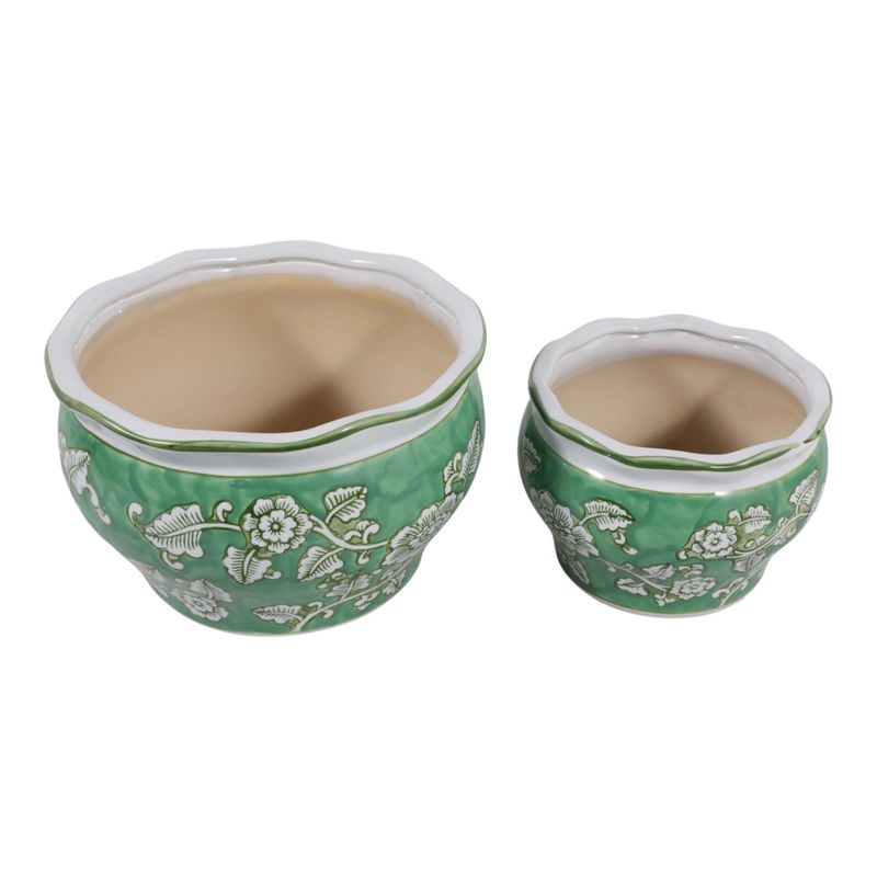 HENLEYDALE SET OF 2 GREEN PLANTER 6 (IN) - Imagen 5