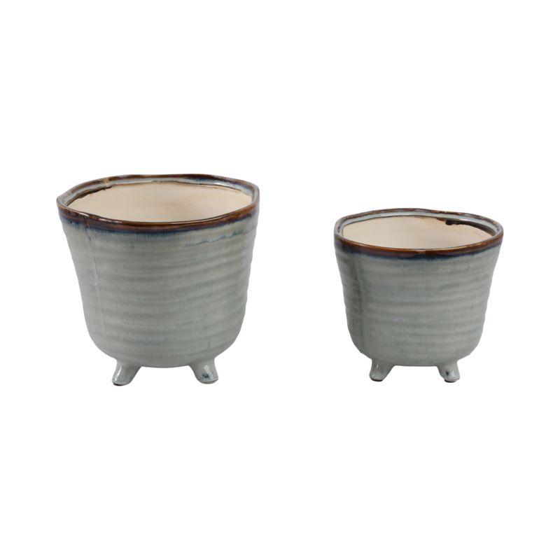 REXDALE SET OF 2 BLUE PLANTER 6 (IN) - Imagen 3