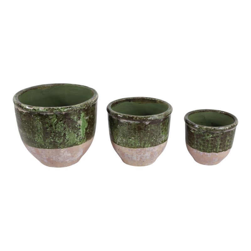 HAYFORDWAY SET OF 3 GREEN PLANTER 8 (IN) - Imagen 5