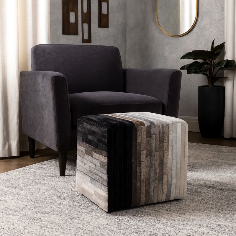 SPARROWSTONE BLACK OTTOMAN 18 (IN) - Imagen 2