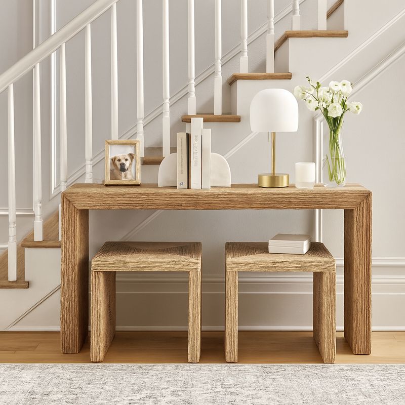 WARRENWORTH SET OF 3 TAN CONSOLES 55 (IN) - Imagen 2