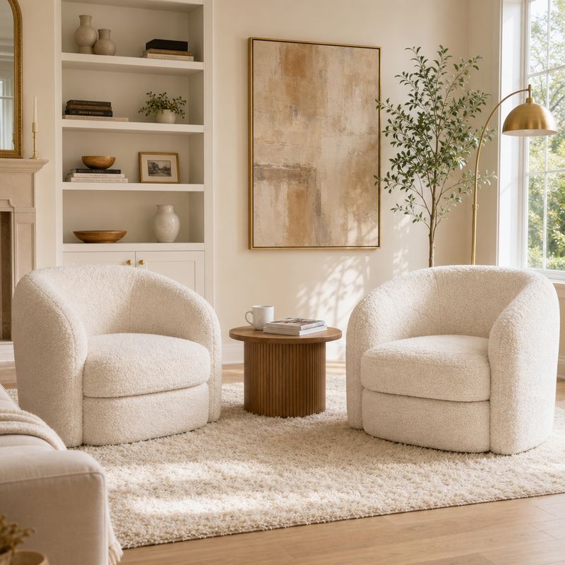LENNONOAK IVORY CHAIR 29 (IN) - Imagen 2