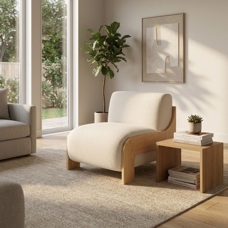 HOLTONWOOD IVORY CHAIR 31 (IN) - Imagen 2