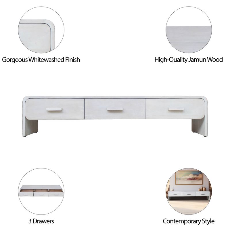 BLANTONSTONE WHITE CONSOLE 71 (IN) - Imagen 5