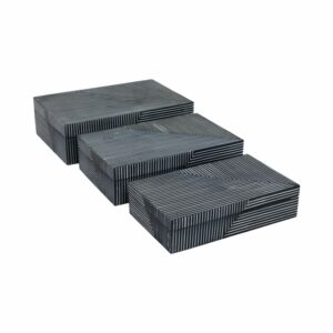 HENSONSHAW SET OF 3 BLUE BOXES 4 (IN)