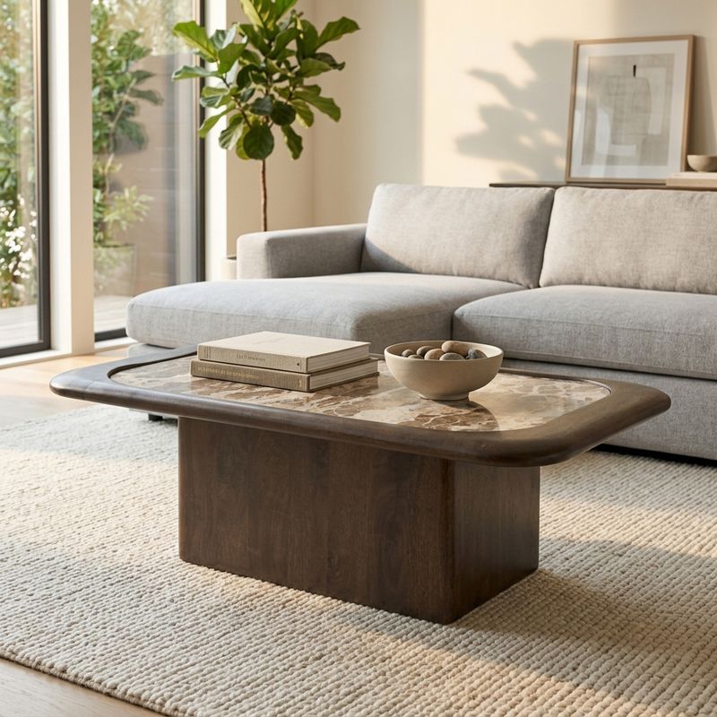 STORMWAY BROWN COFFEE TABLE 15 (IN) - Imagen 2
