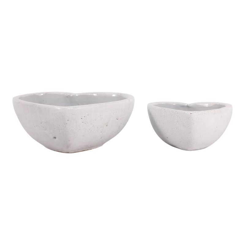 DEVONCLIFF SET OF 2 WHITE PLANTER 4 (IN) - Imagen 4