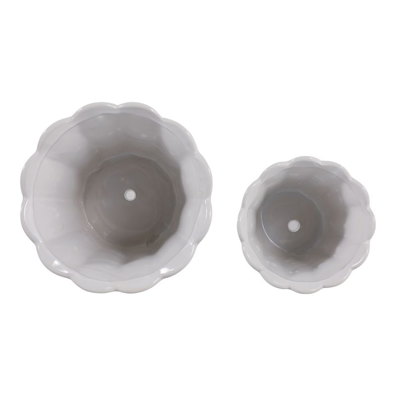 DEANGROVE SET OF 2 WHITE PLANTER 7 (IN) - Imagen 6