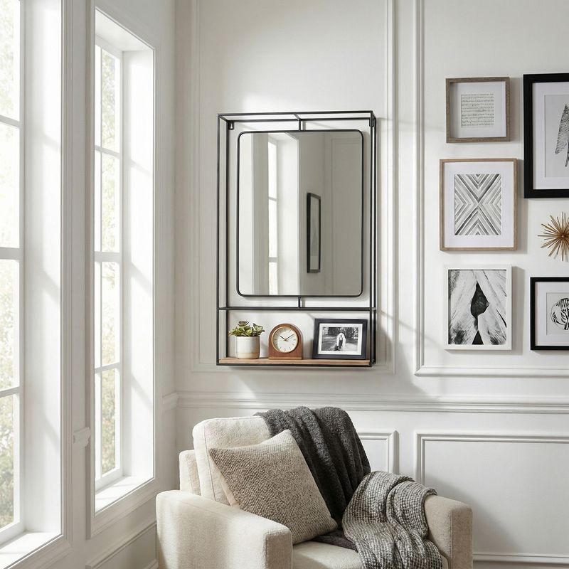 RAYMONDWELL BROWN WALL SHELF 36 (IN) - Imagen 2