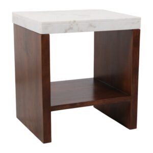 BAKERCLIFF WHITE TABLE 23 (IN)