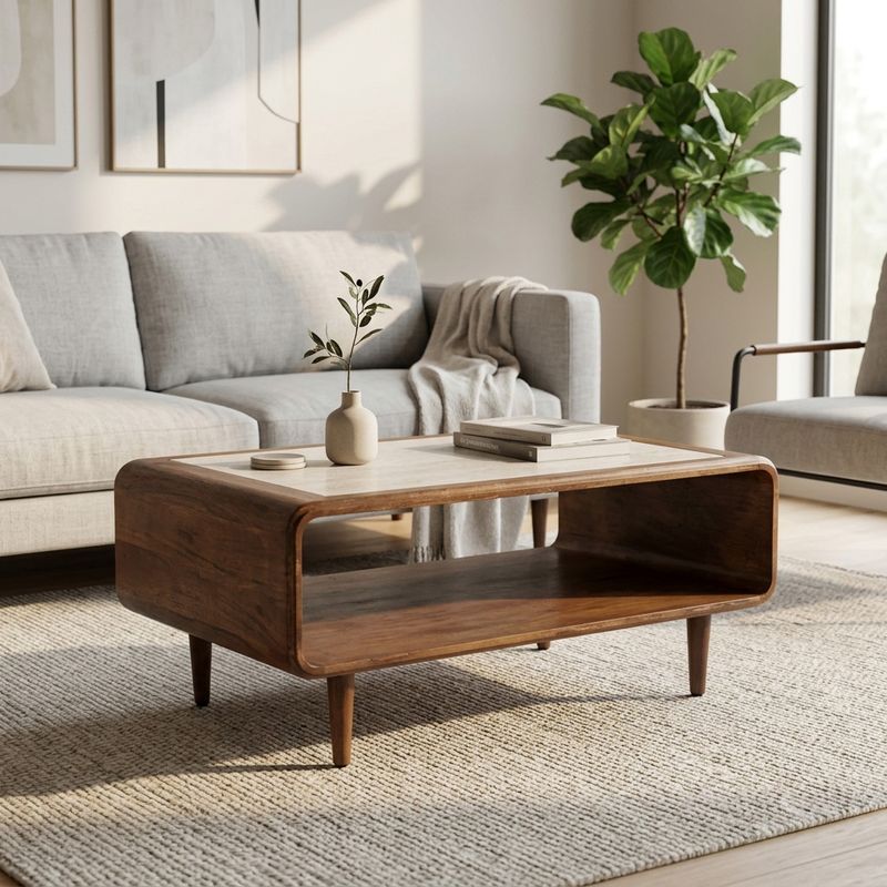 DANFORTHMORE BROWN COFFEE TABLE 16 (IN) - Imagen 2