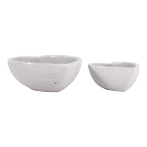 DEVONCLIFF SET OF 2 WHITE PLANTER 4 (IN)