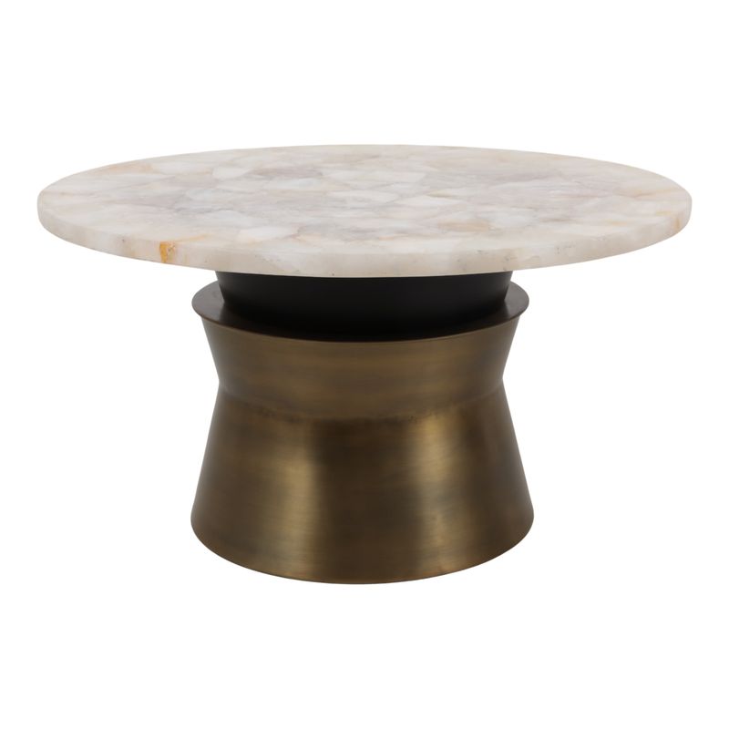 COLVINPORT GOLD COFFEE TABLE 17 (IN)