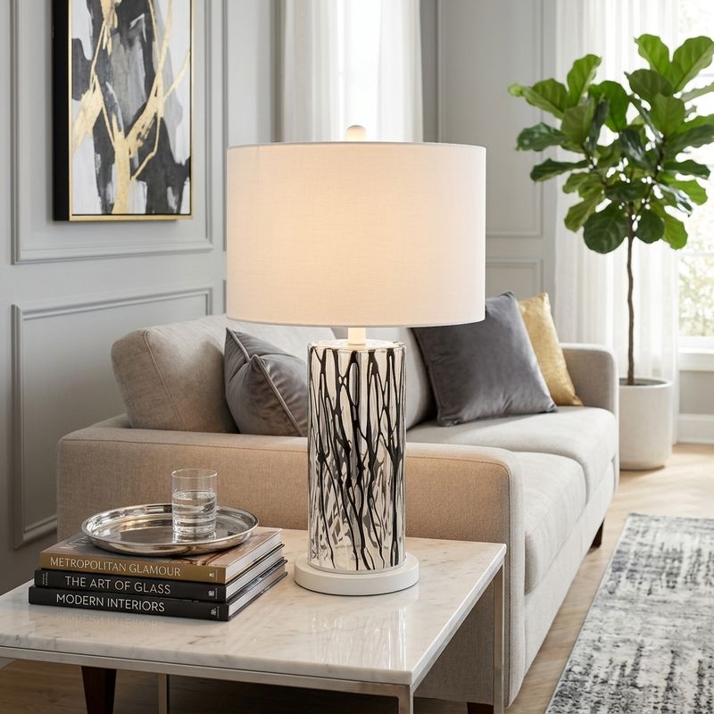 LUTHERGROVE BLACK LAMP 25 (IN) - Imagen 2