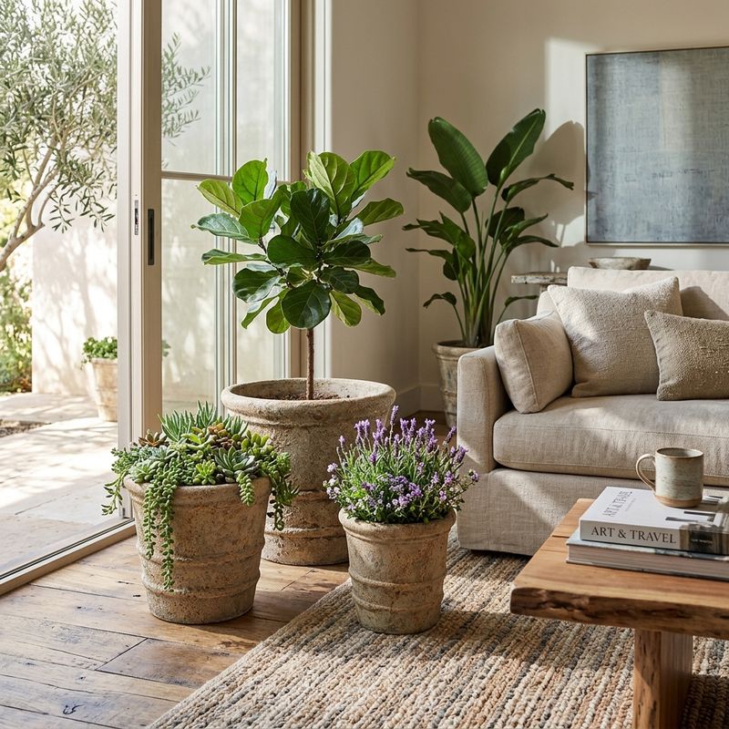 PAGEVALE SET OF 3 TAN PLANTER 14 (IN) - Imagen 2
