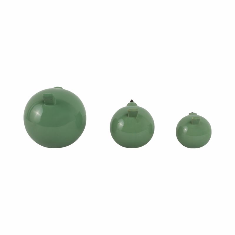 HARKENLEY SET OF 3 GREEN DECOR 7 (IN) - Imagen 4