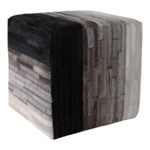 SPARROWSTONE BLACK OTTOMAN 18 (IN)