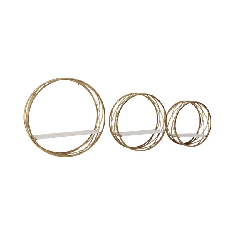 HAMPTONMORE SET OF 3 WHITE WALL SHELF 6 (IN) - Imagen 3