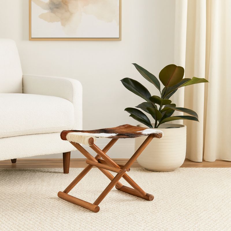 COLBYBEACH BROWN STOOL 16 (IN) - Imagen 2