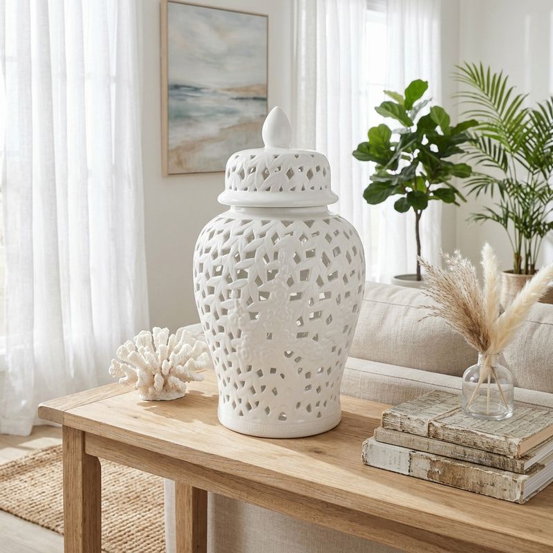 GUNNLAND WHITE CHINOISERIE 24 (IN) - Imagen 2