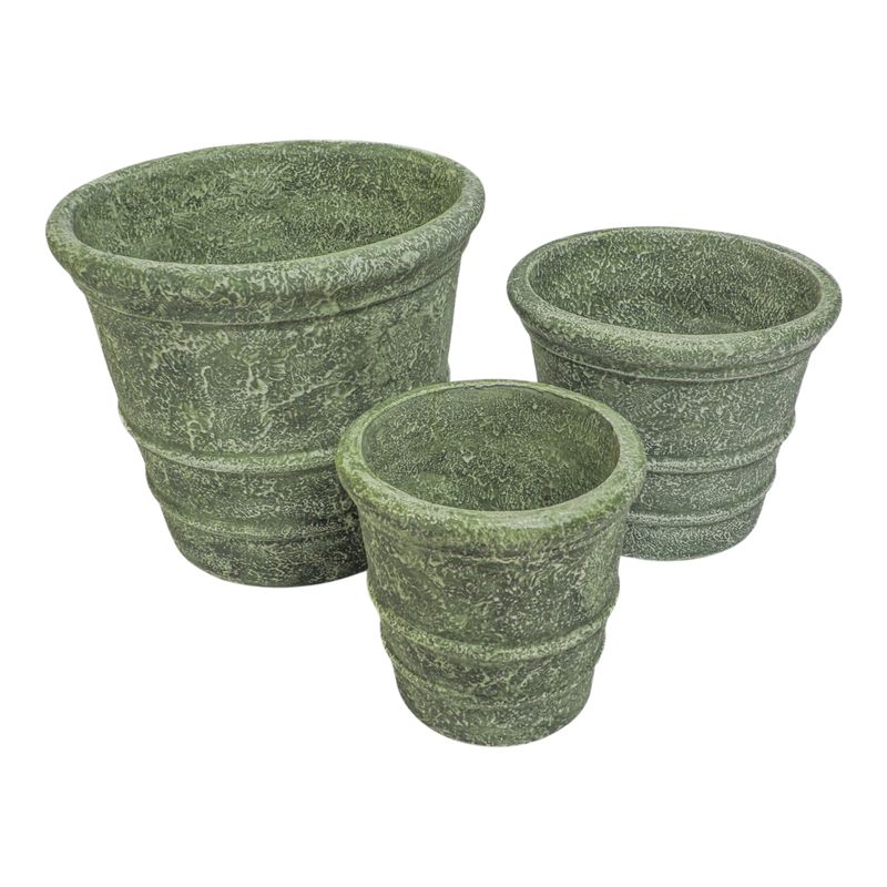 DORSETWELL SET OF 3 GREEN PLANTER 13 (IN) - Imagen 5