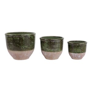 HAYFORDWAY SET OF 3 GREEN PLANTER 8 (IN)