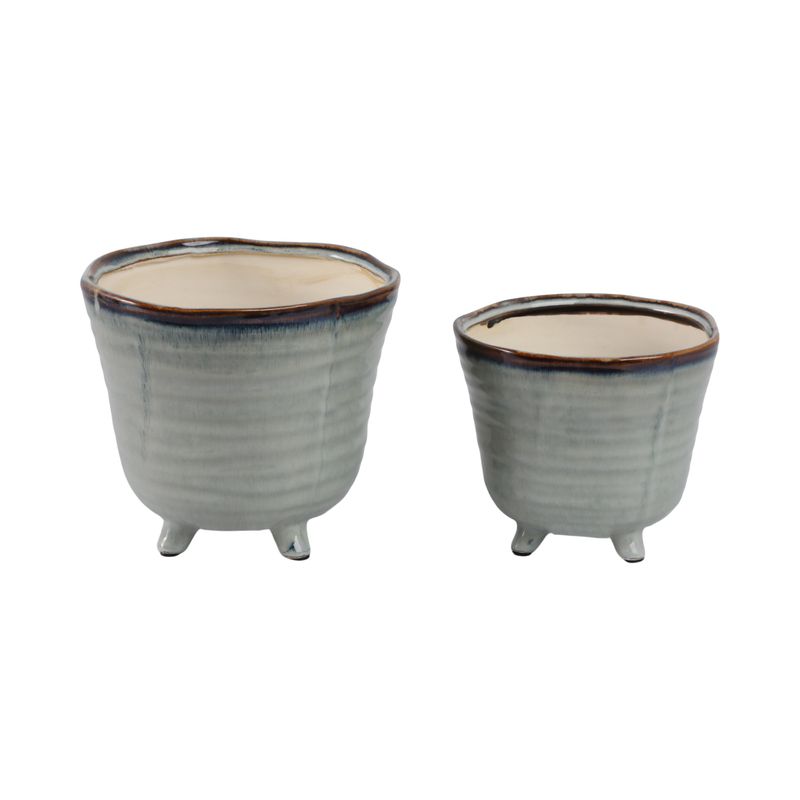 REXDALE SET OF 2 BLUE PLANTER 6 (IN) - Imagen 4