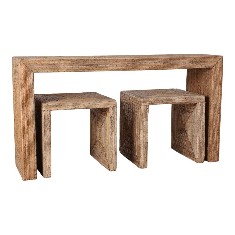 WARRENWORTH SET OF 3 TAN CONSOLES 55 (IN) - Imagen 3