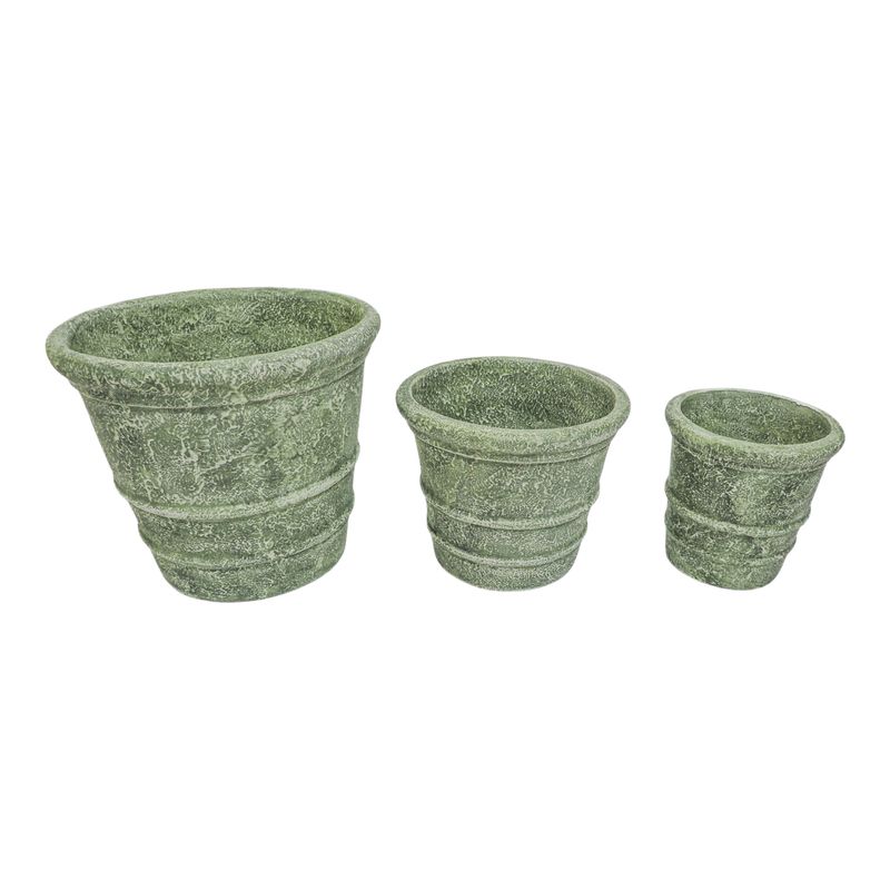 DORSETWELL SET OF 3 GREEN PLANTER 13 (IN) - Imagen 3