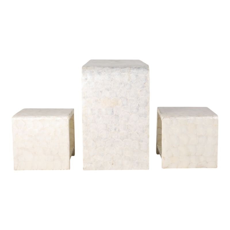 DERMOTHOLM SET OF 3 IVORY CONSOLES 47 (IN) - Imagen 6