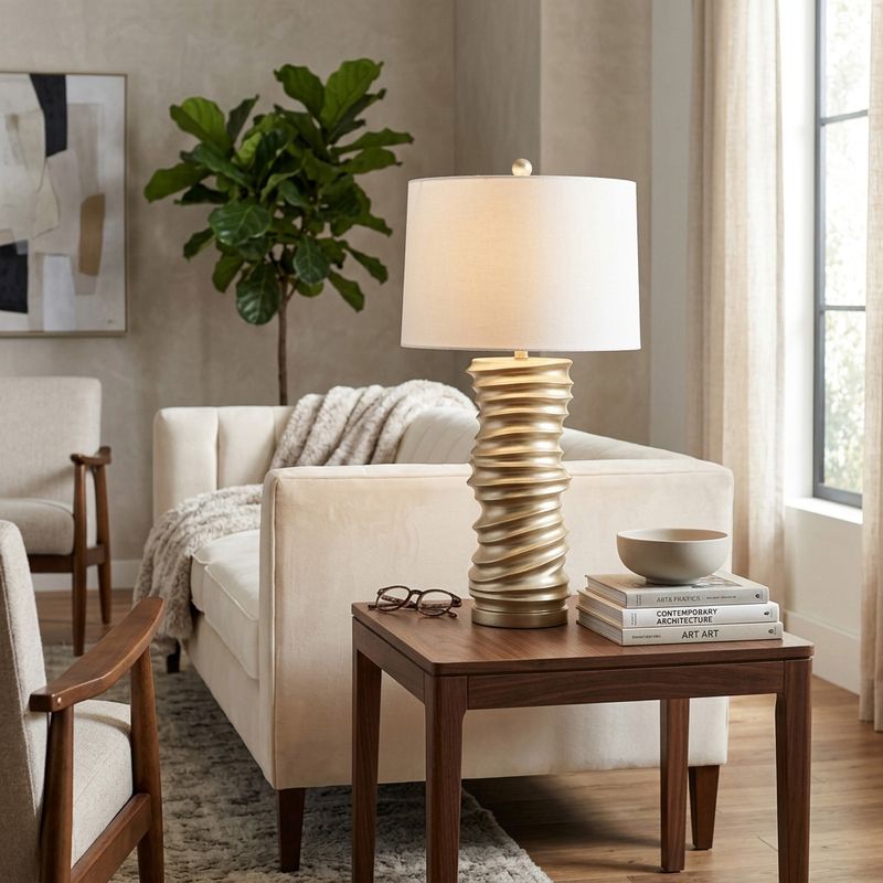 HAXTONHAM GOLD LAMP 29 (IN) - Imagen 2