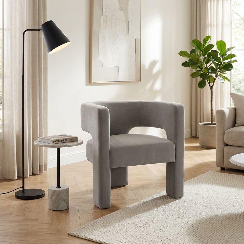 GLENNPARK GRAY CHAIR 29 (IN) - Imagen 2