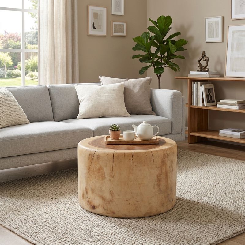 DUNLAPSIDE BROWN COFFEE TABLE 16 (IN) - Imagen 2