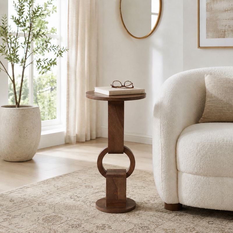 JASPERTON BROWN ACCENT TABLE 24 (IN) - Imagen 2