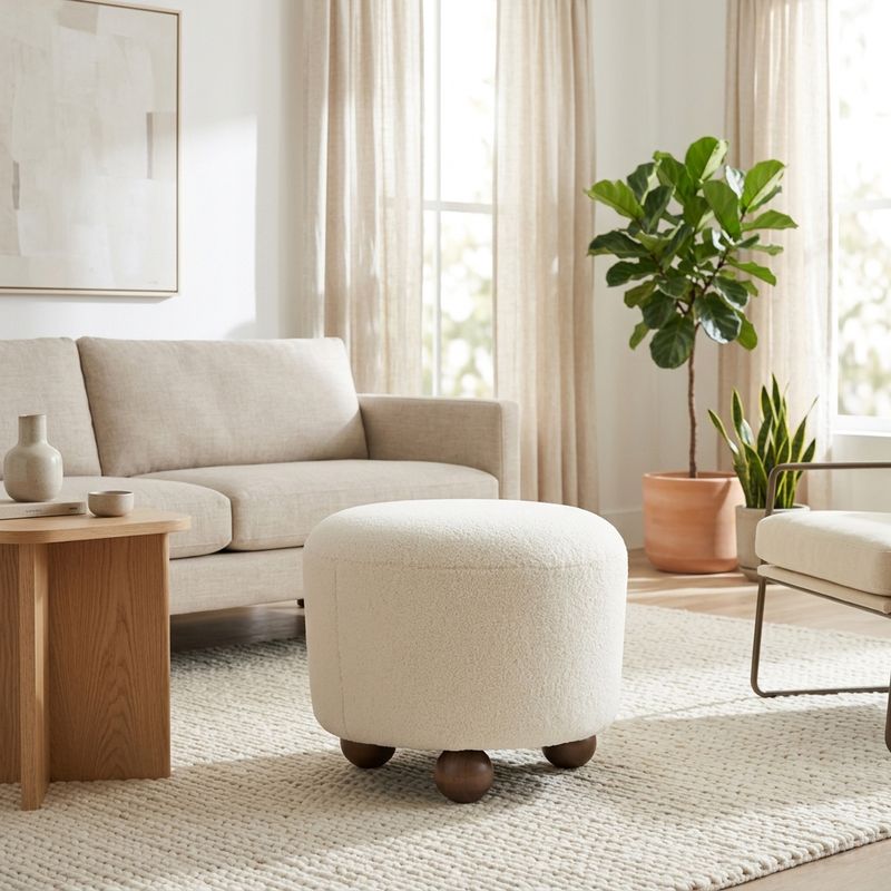 JADELAKE IVORY OTTOMAN 17 (IN) - Imagen 2