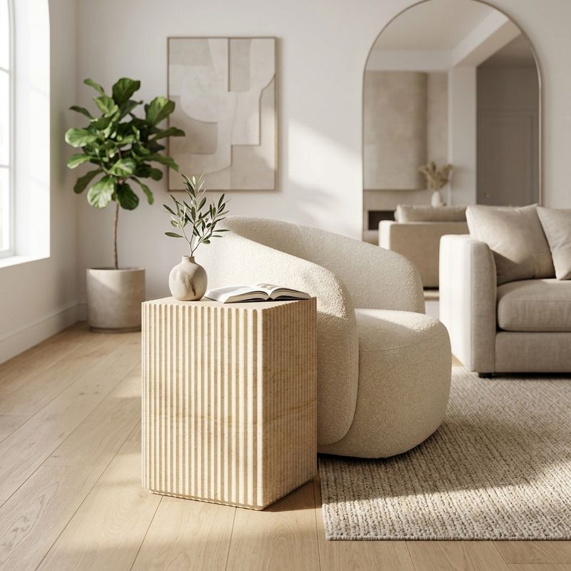 LONDONGROVE IVORY TABLE 19 (IN) - Imagen 2