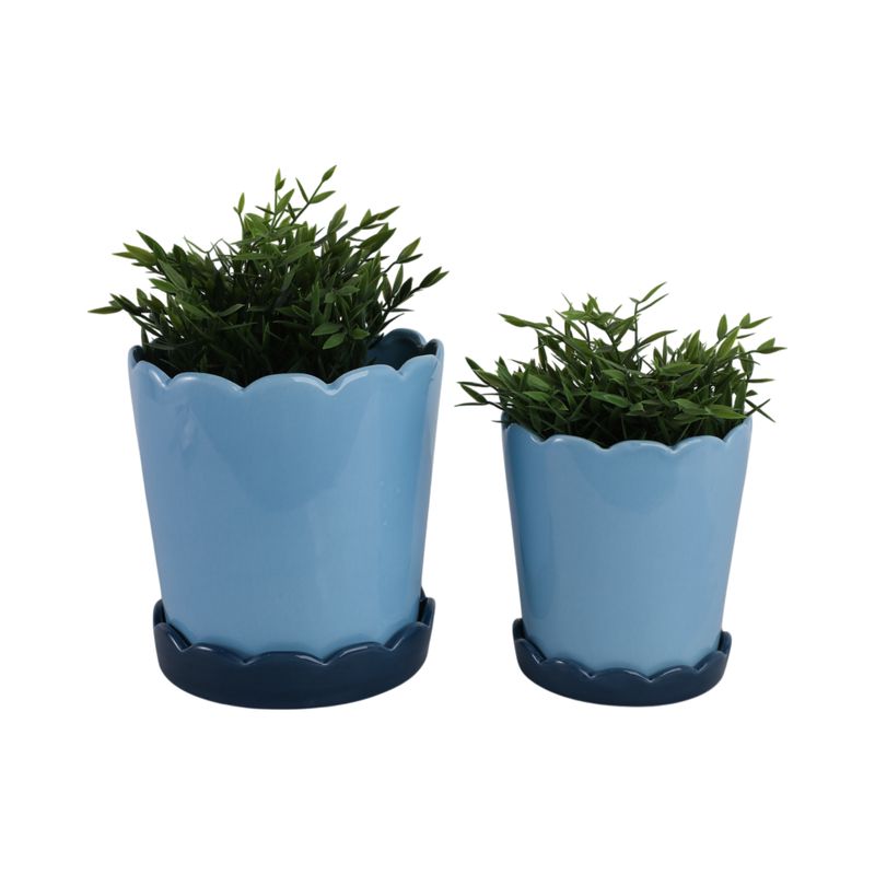 PALMERMORE SET OF 2 BLUE PLANTER 8 (IN) - Imagen 3