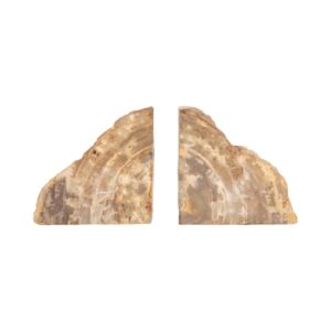 GORDENWELL SET OF 2 BROWN BOOKENDS 6 (IN)
