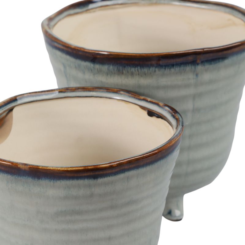 REXDALE SET OF 2 BLUE PLANTER 6 (IN) - Imagen 5