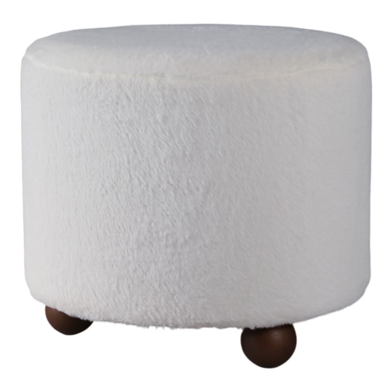 BAKERGROVE IVORY OTTOMAN 18 (IN) - Imagen 3