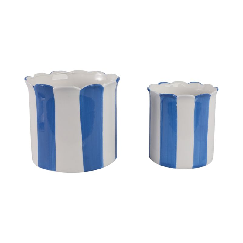 RAFESHAW SET OF 2 BLUE PLANTER 7 (IN) - Imagen 4