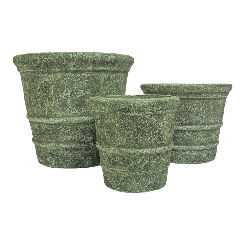 DORSETWELL SET OF 3 GREEN PLANTER 13 (IN) - Imagen 4